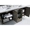James Martin Vanities Metropolitan 72in Double Vanity, Silver Oak w/ 3 CM Carrara Marble Top 850-V72-SOK-3CAR - alternate 5